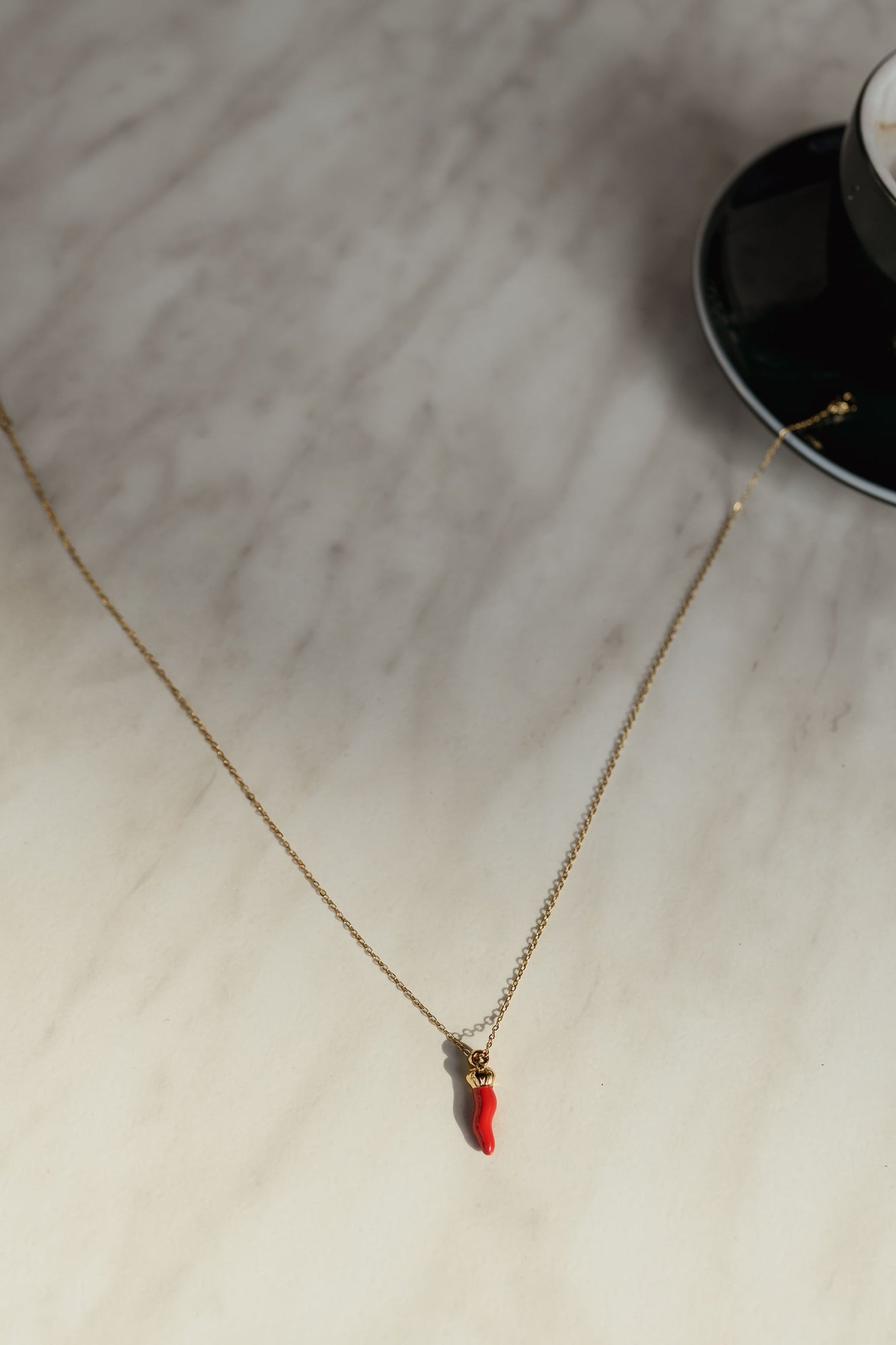 Golden Chili Necklace