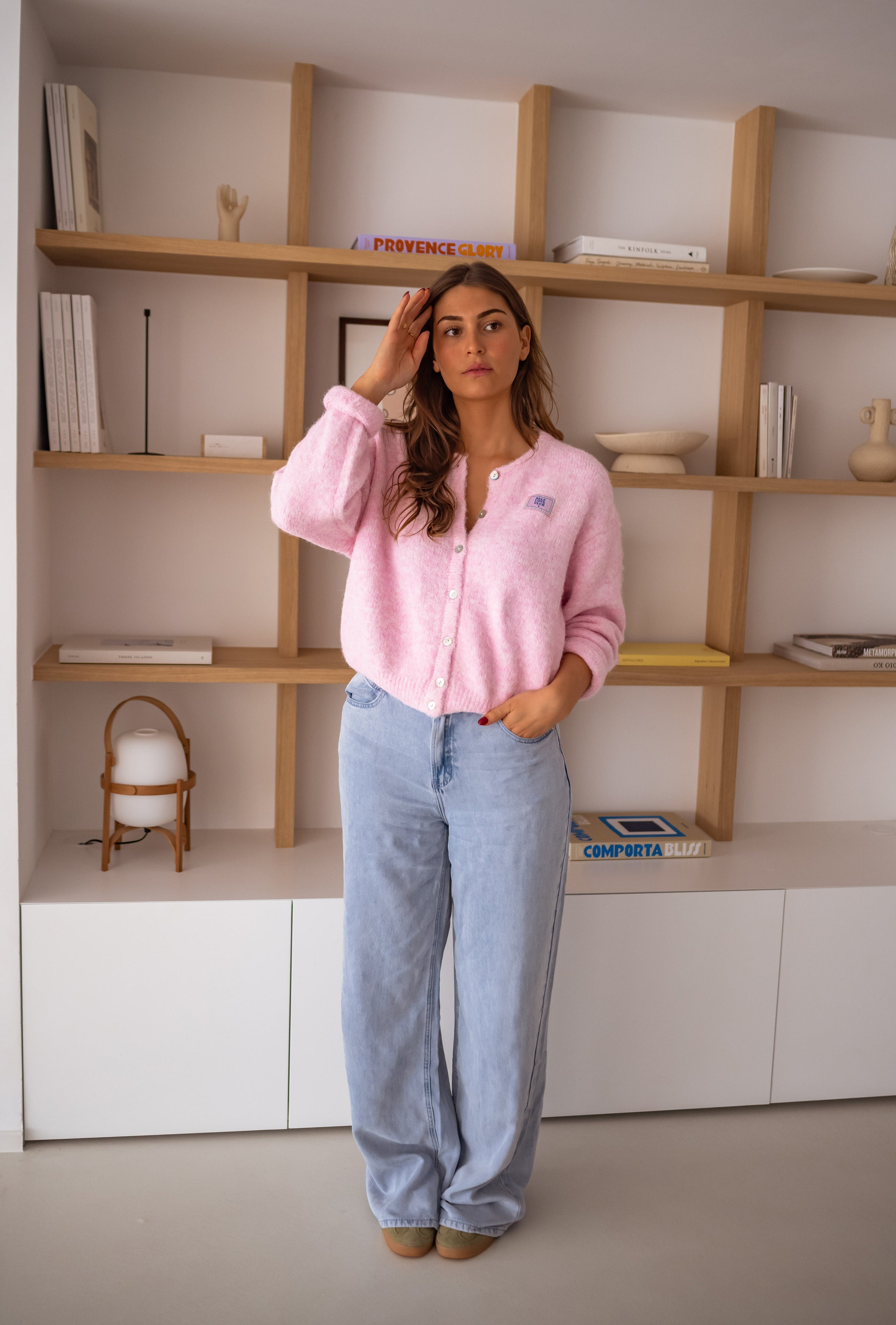 Pink Harris Cardigan