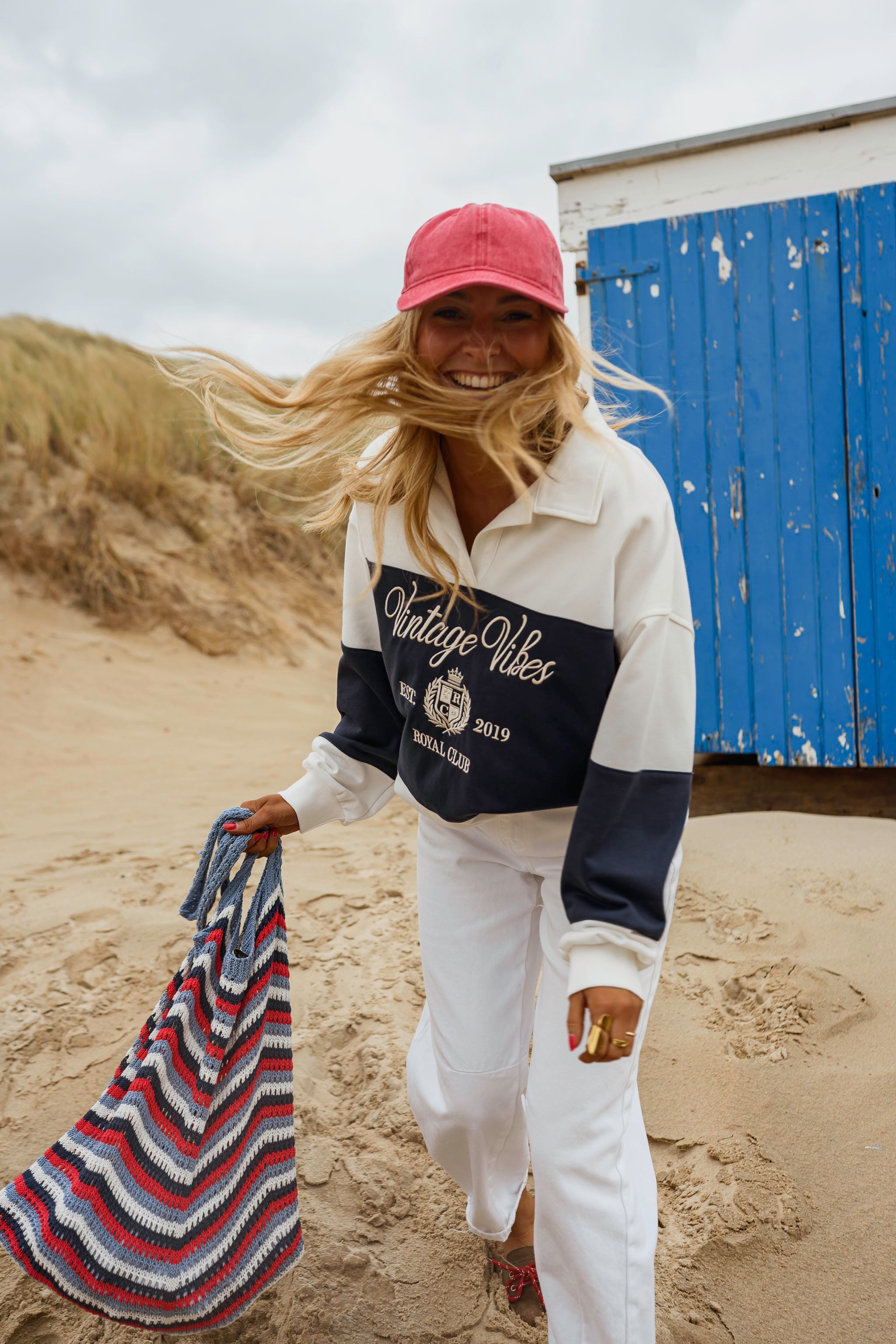 Blue and White Emile Sweater