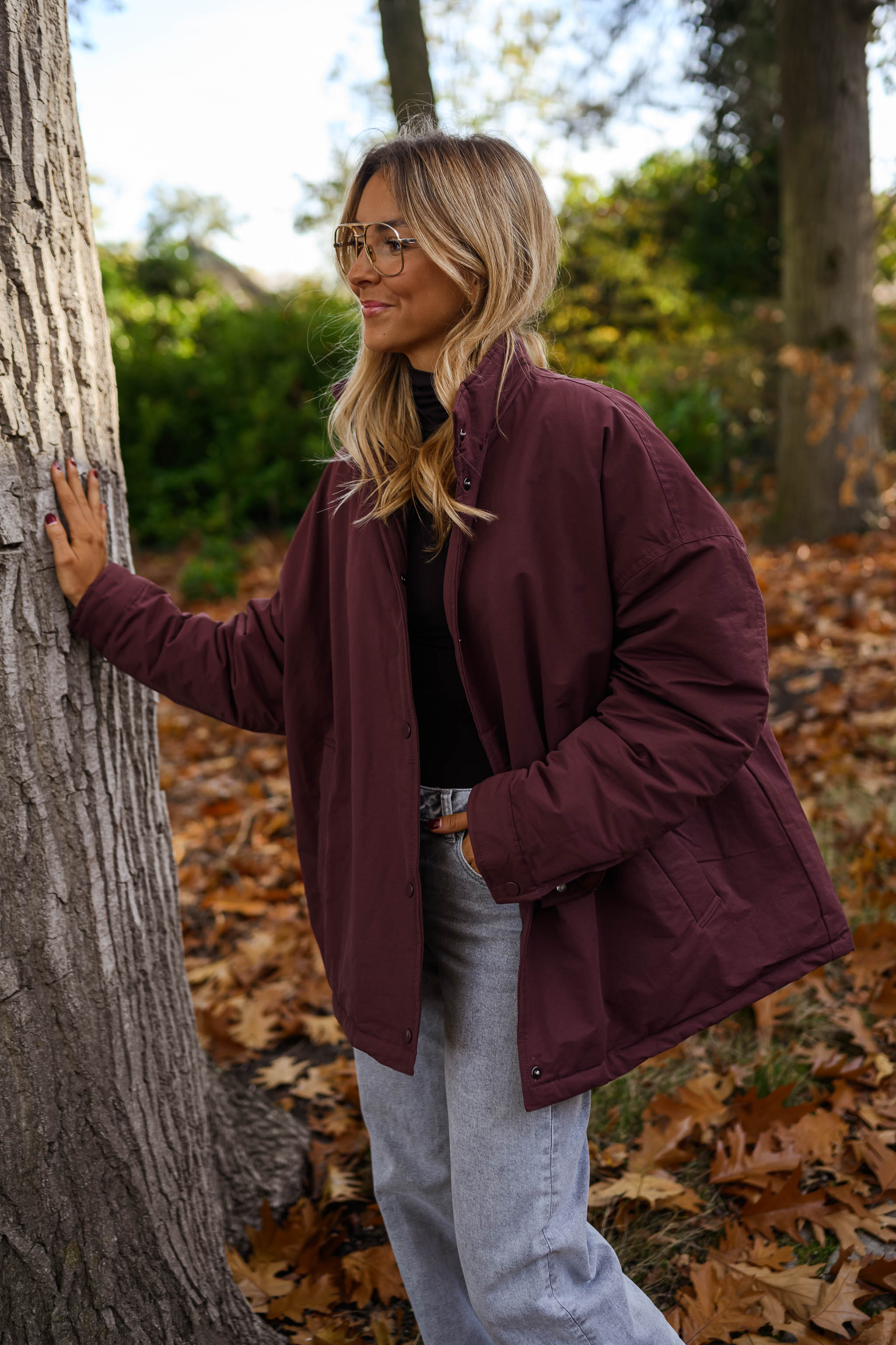 Burgundy Clio Coat