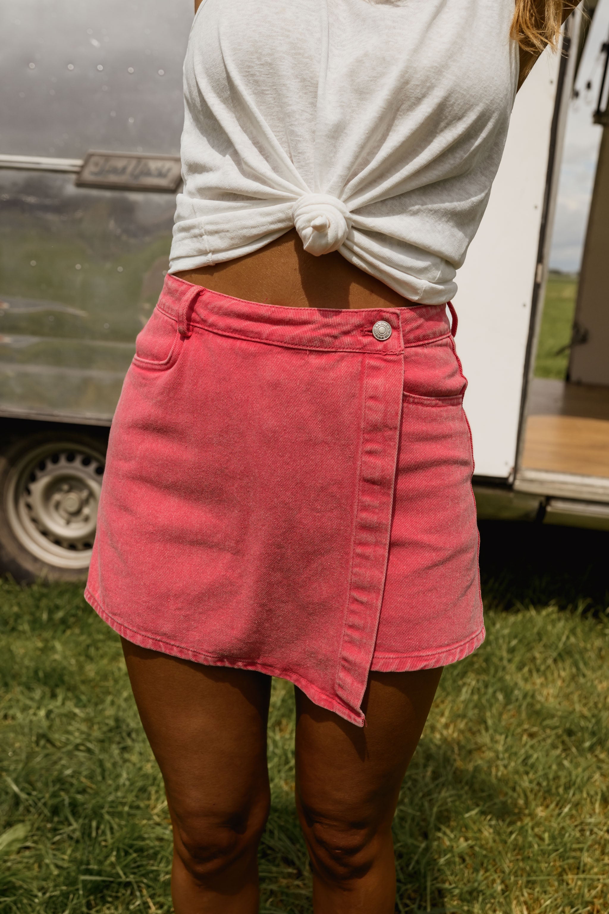 Coral Denim Johanne Skort