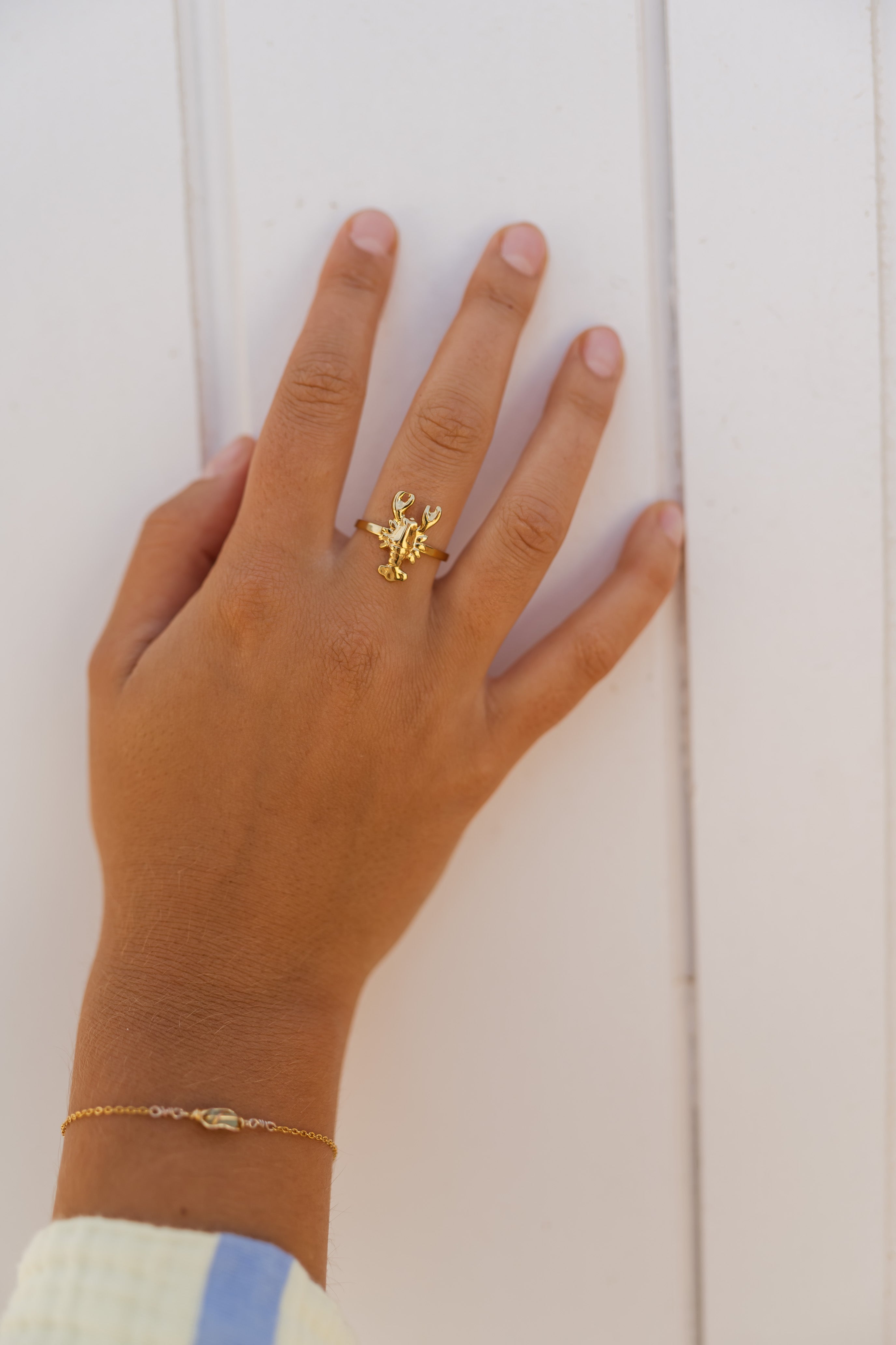 Golden Lobster Ring