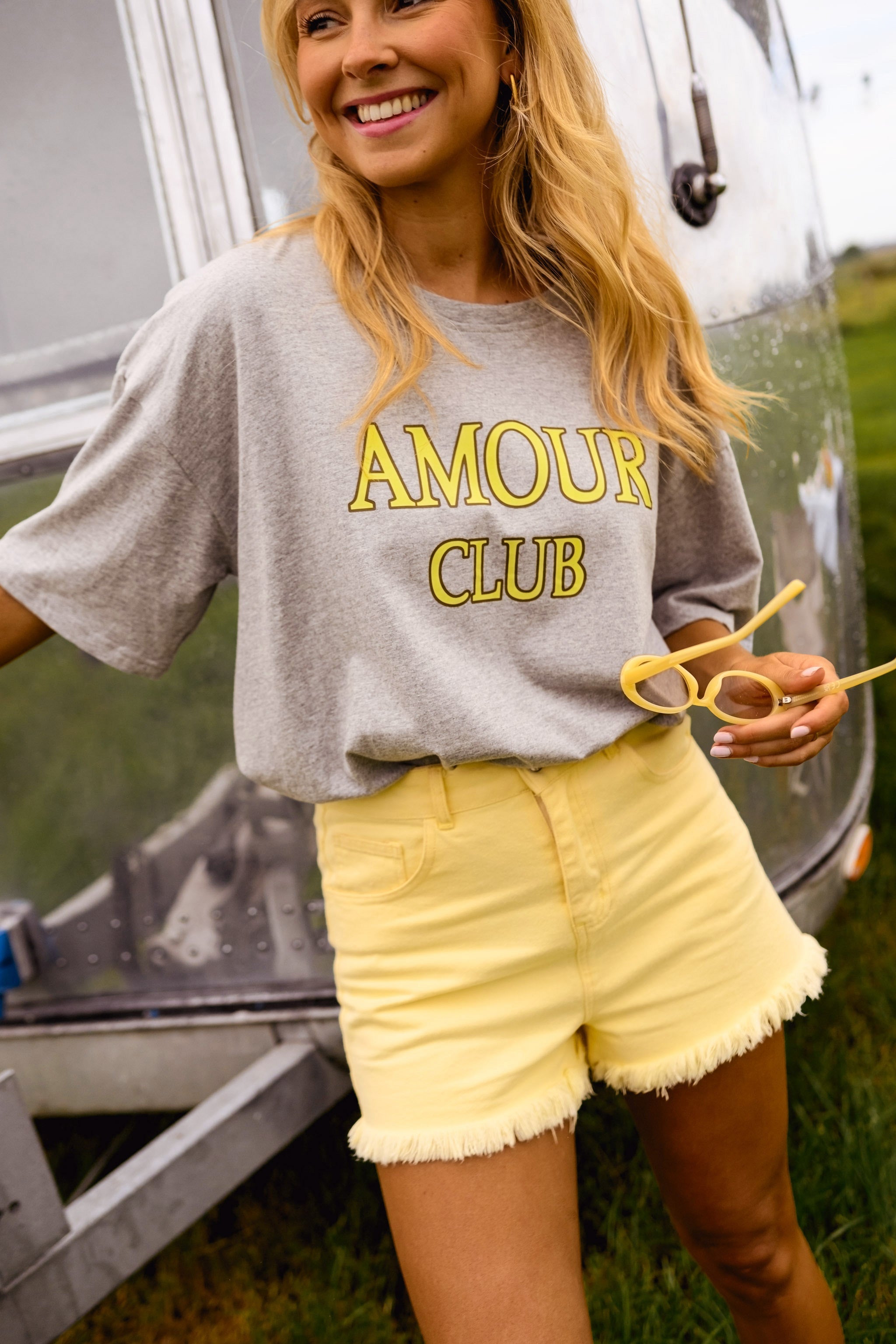 Grey Amour Club T-Shirt
