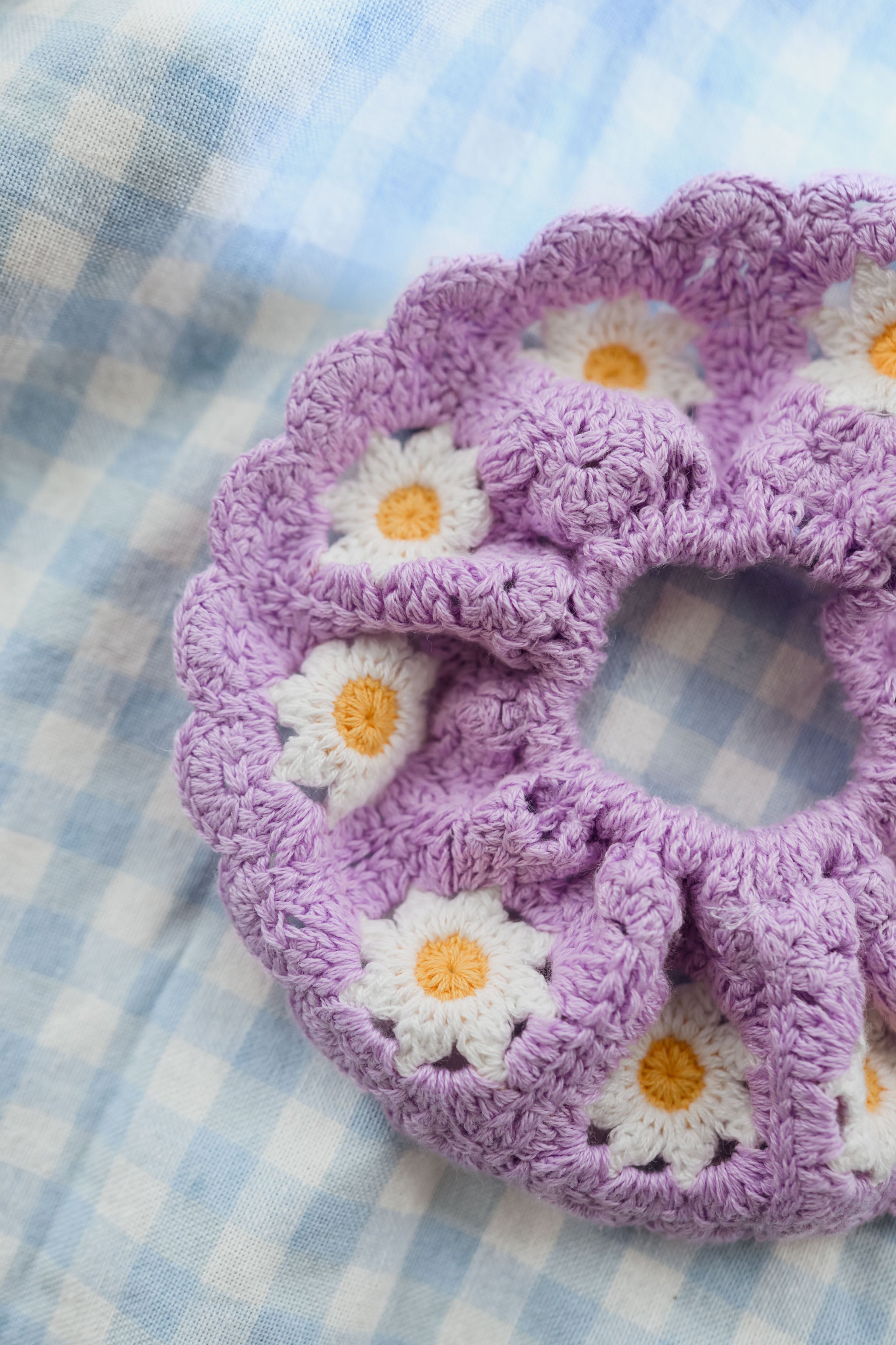 Lilac Crochet Davy Scrunchie