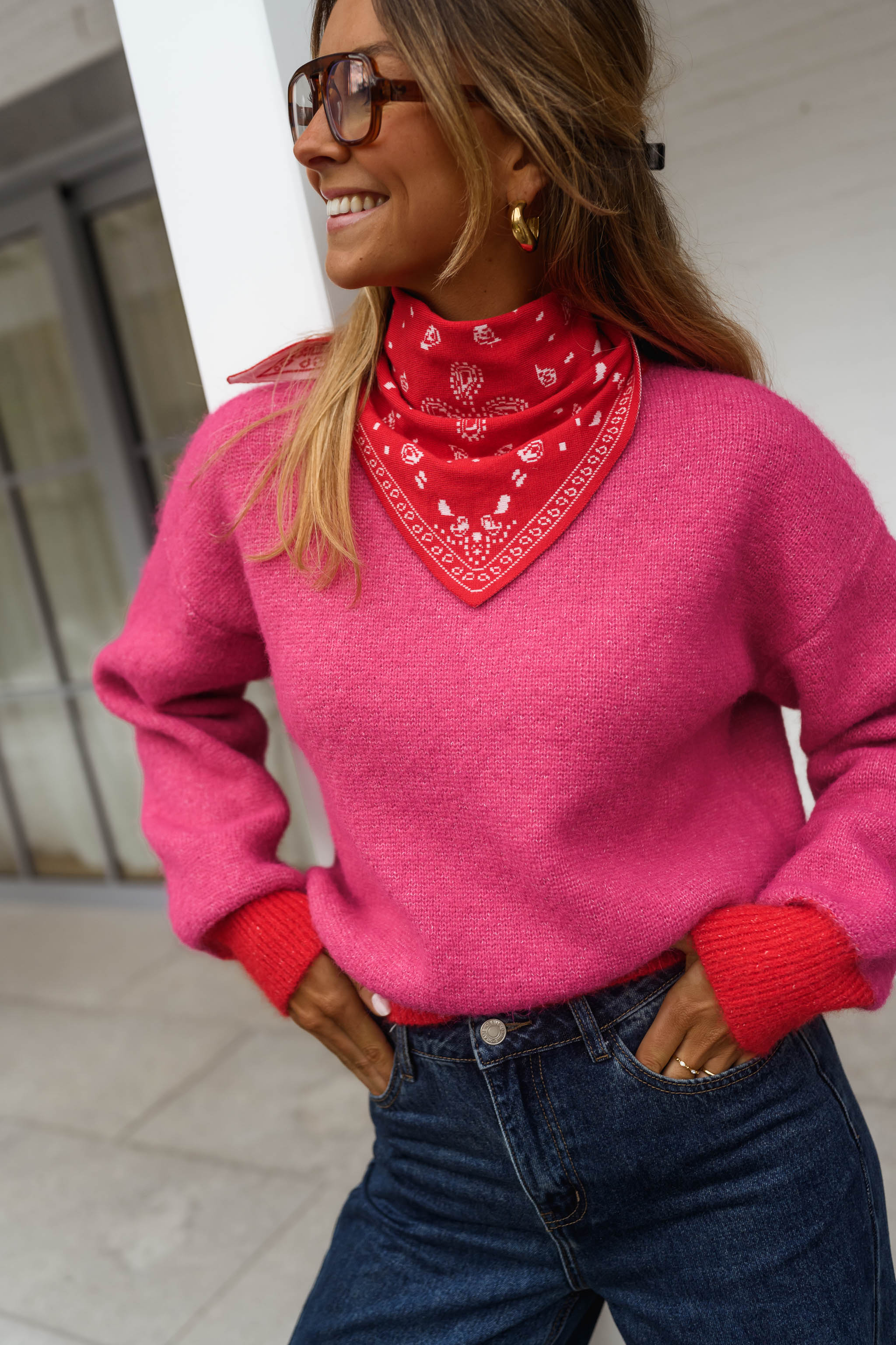Red Lola Scarf