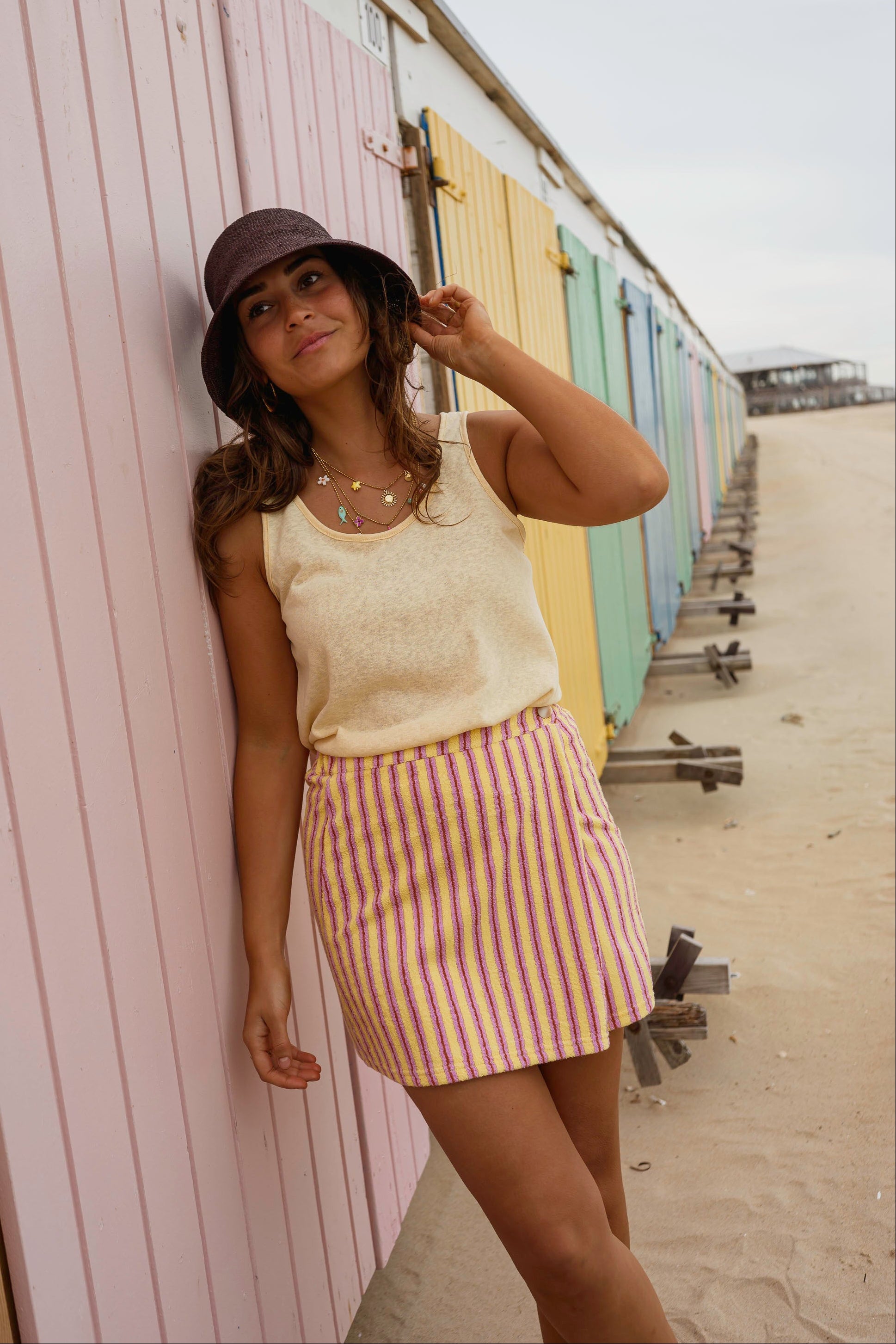 Yellow Striped Maisy Skirt