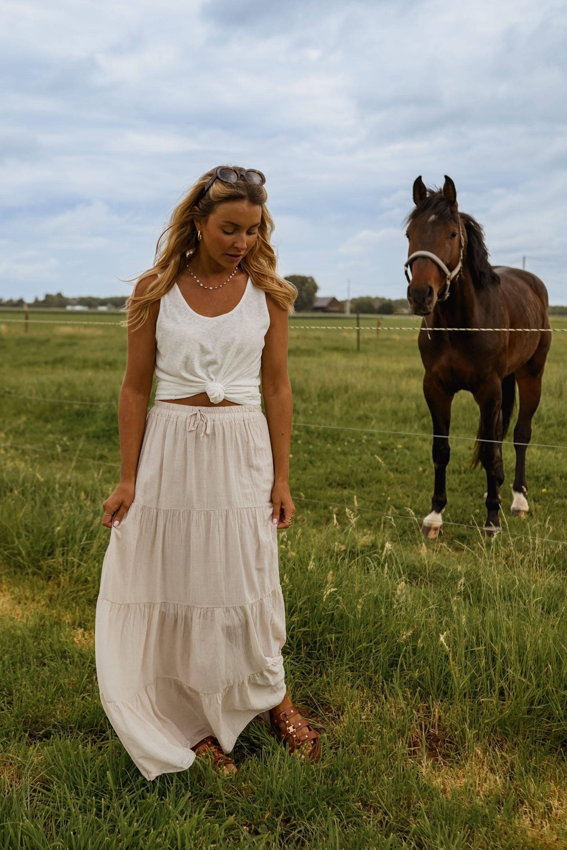 Beige Althea Skirt