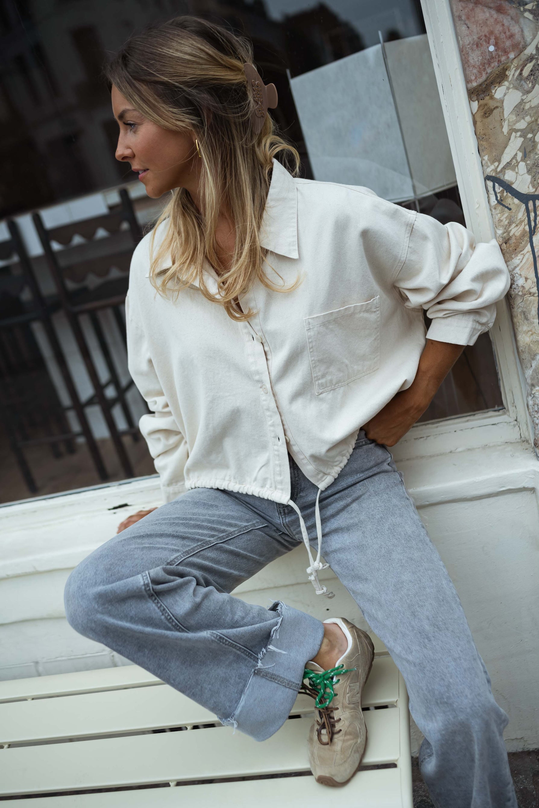 Beige Denim Hanae Shirt