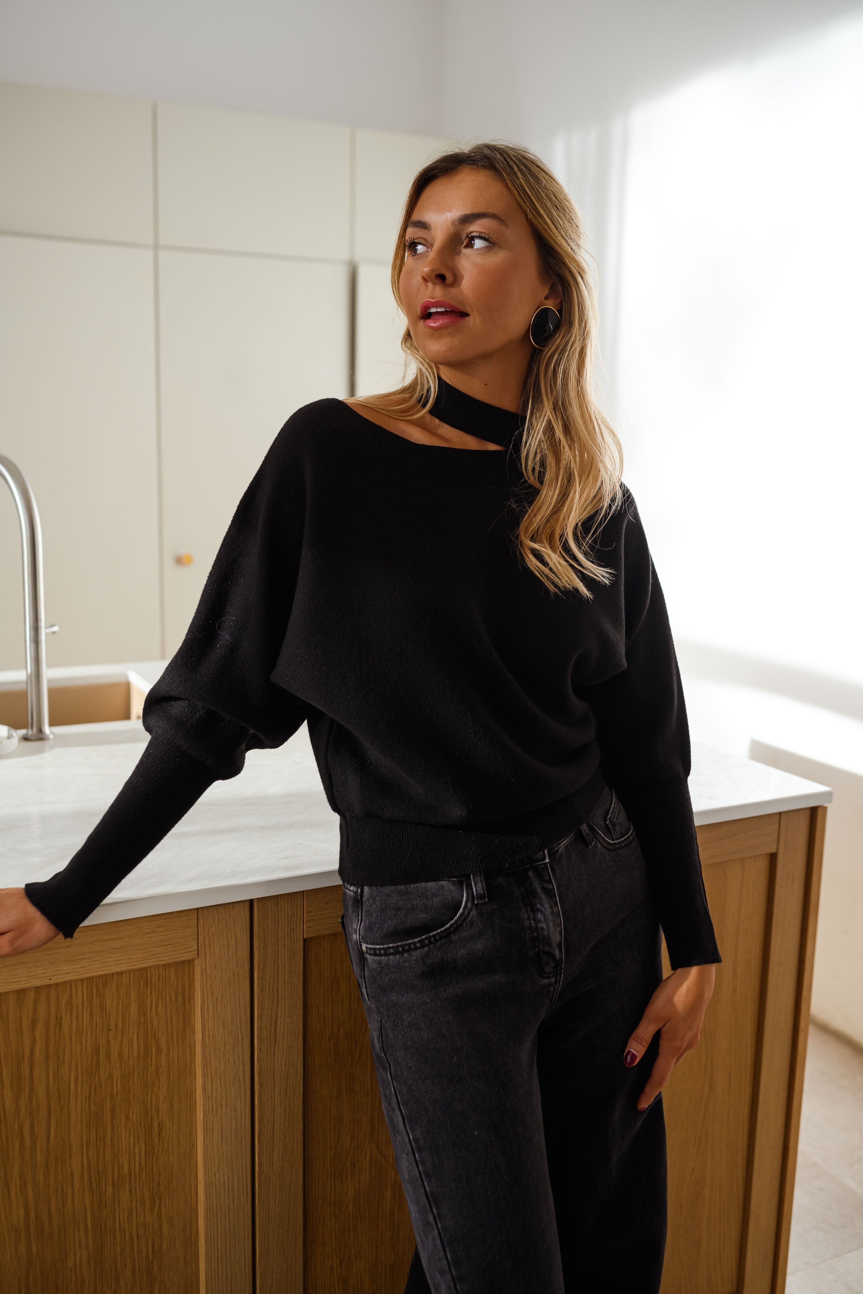 Black Aiko Sweater