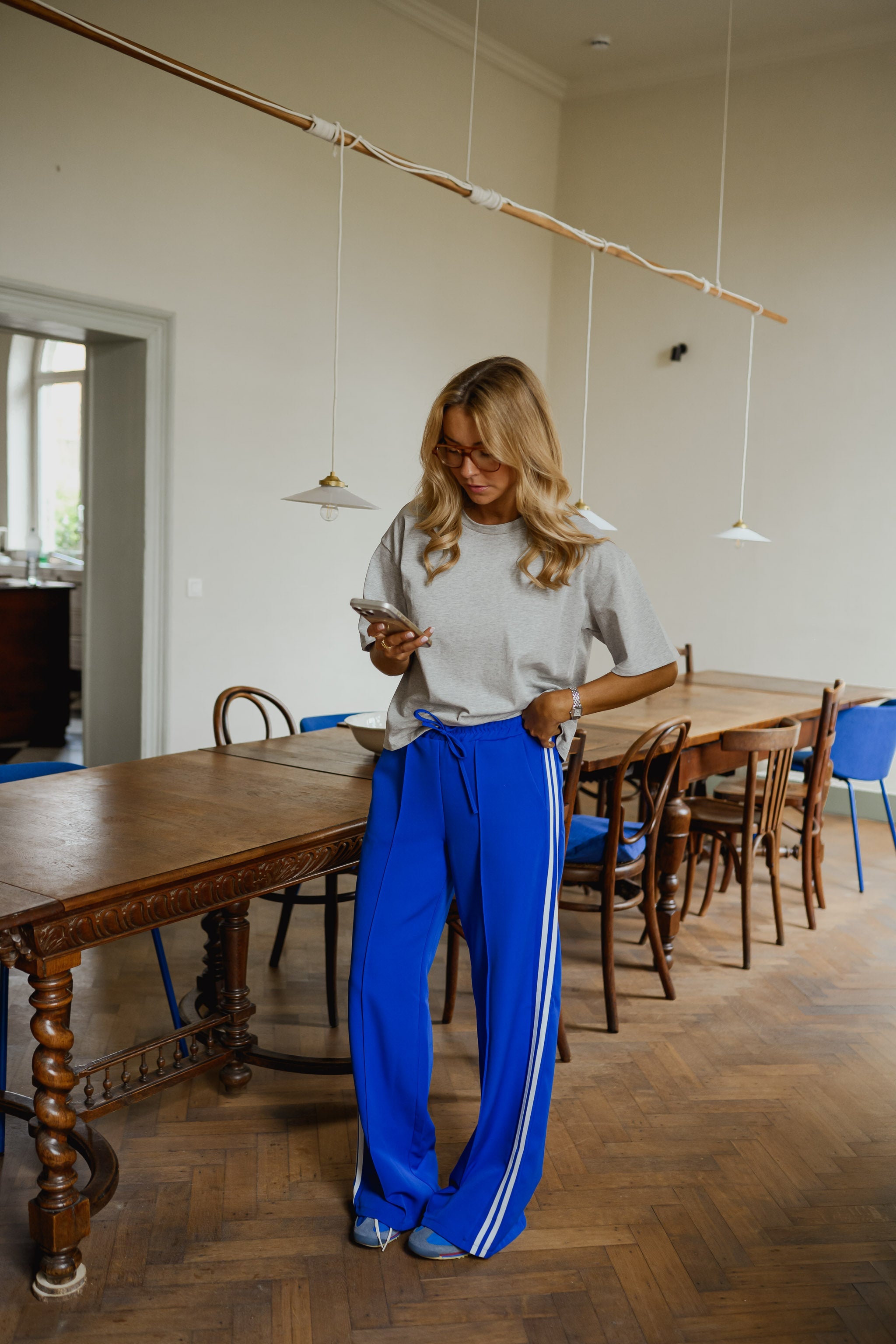 Blue Waty Pants