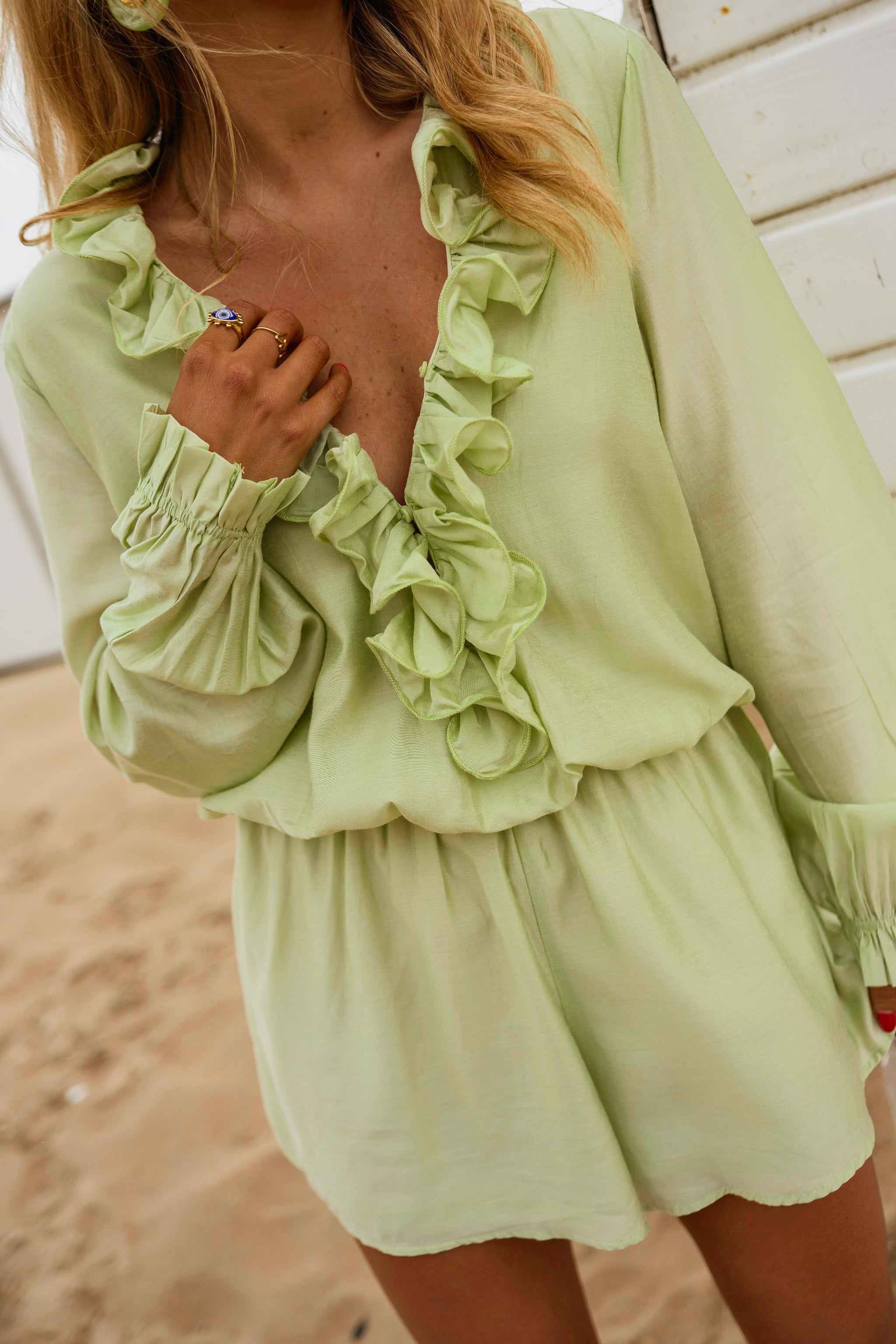 Green Mayssa Romper