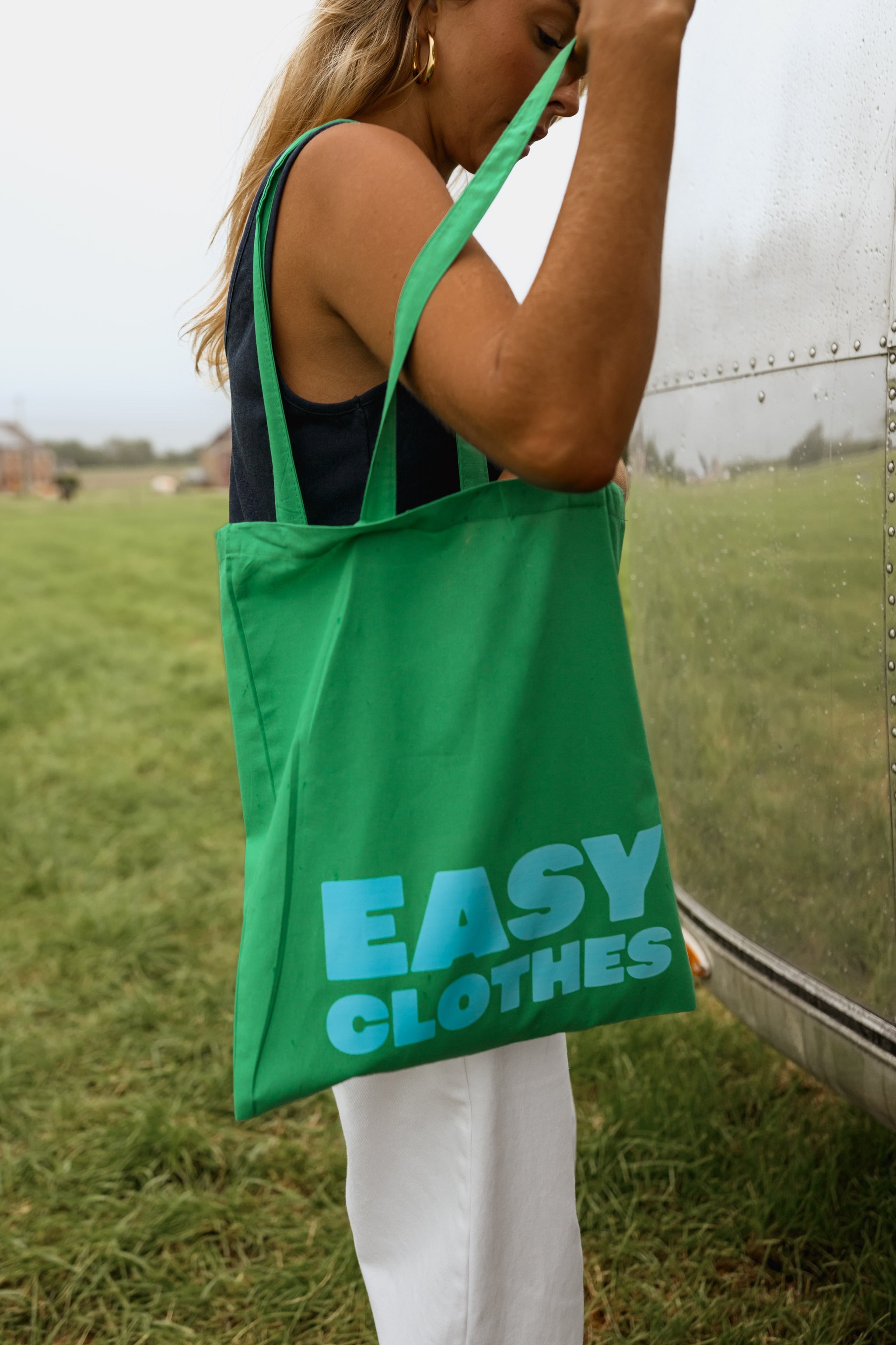 Green Easy Clothes Tote Bag