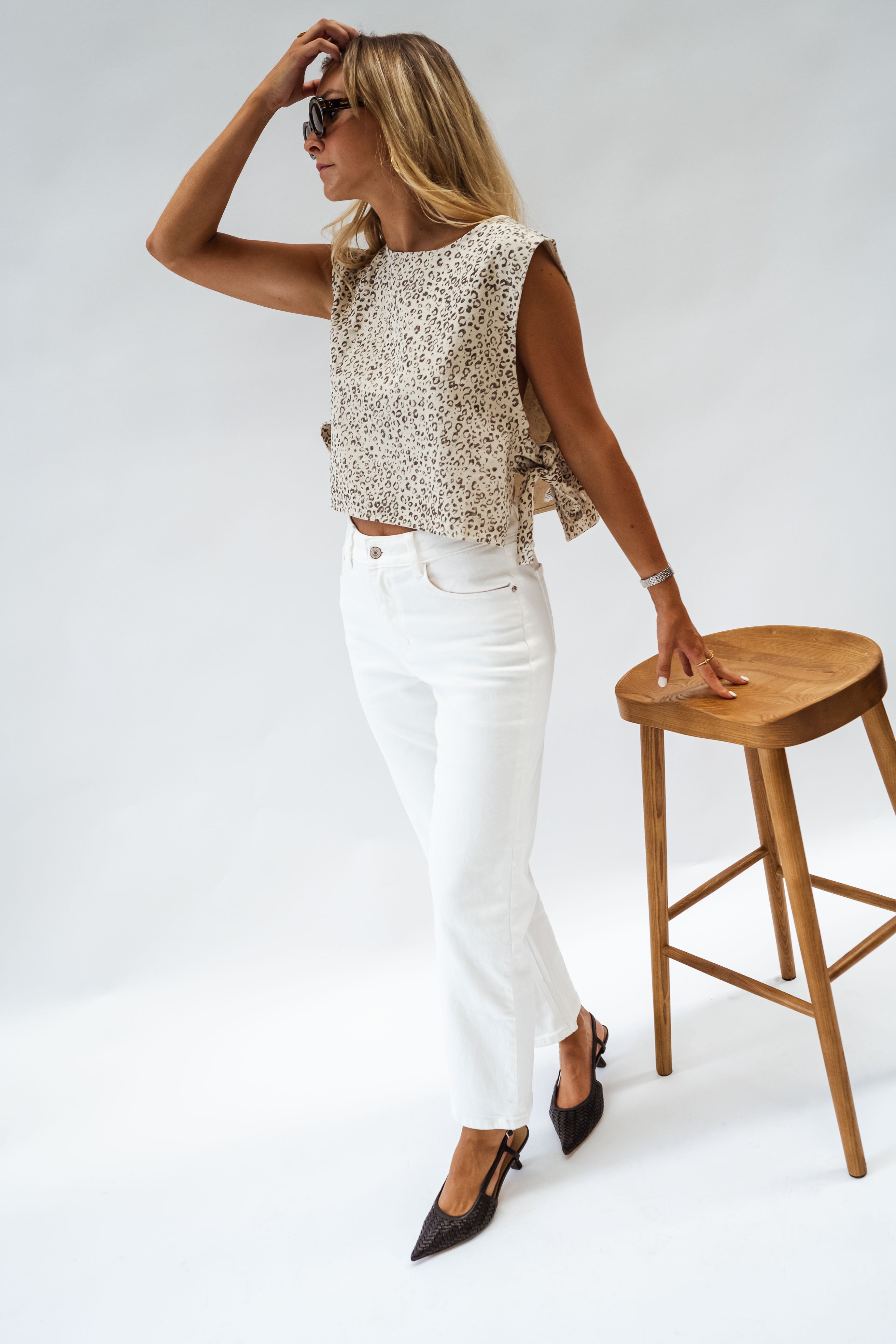 Leopard Alena Top