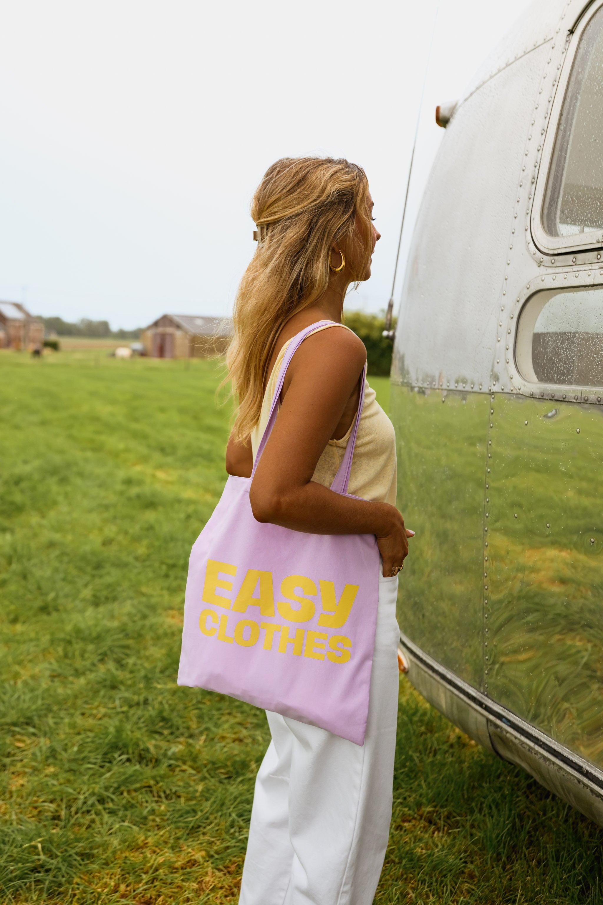 Lilac Easy Clothes Tote Bag