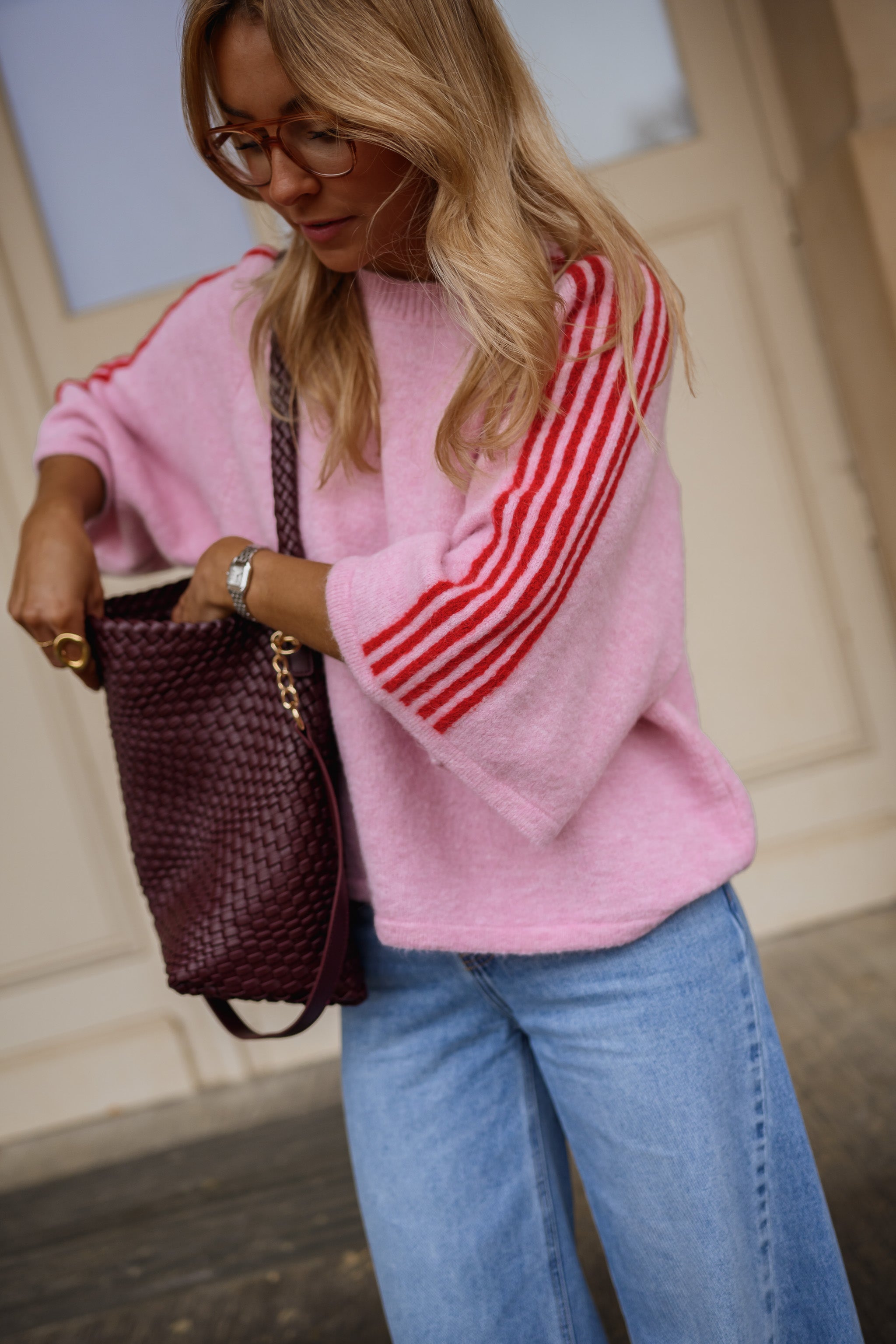 Pink Larry Sweater
