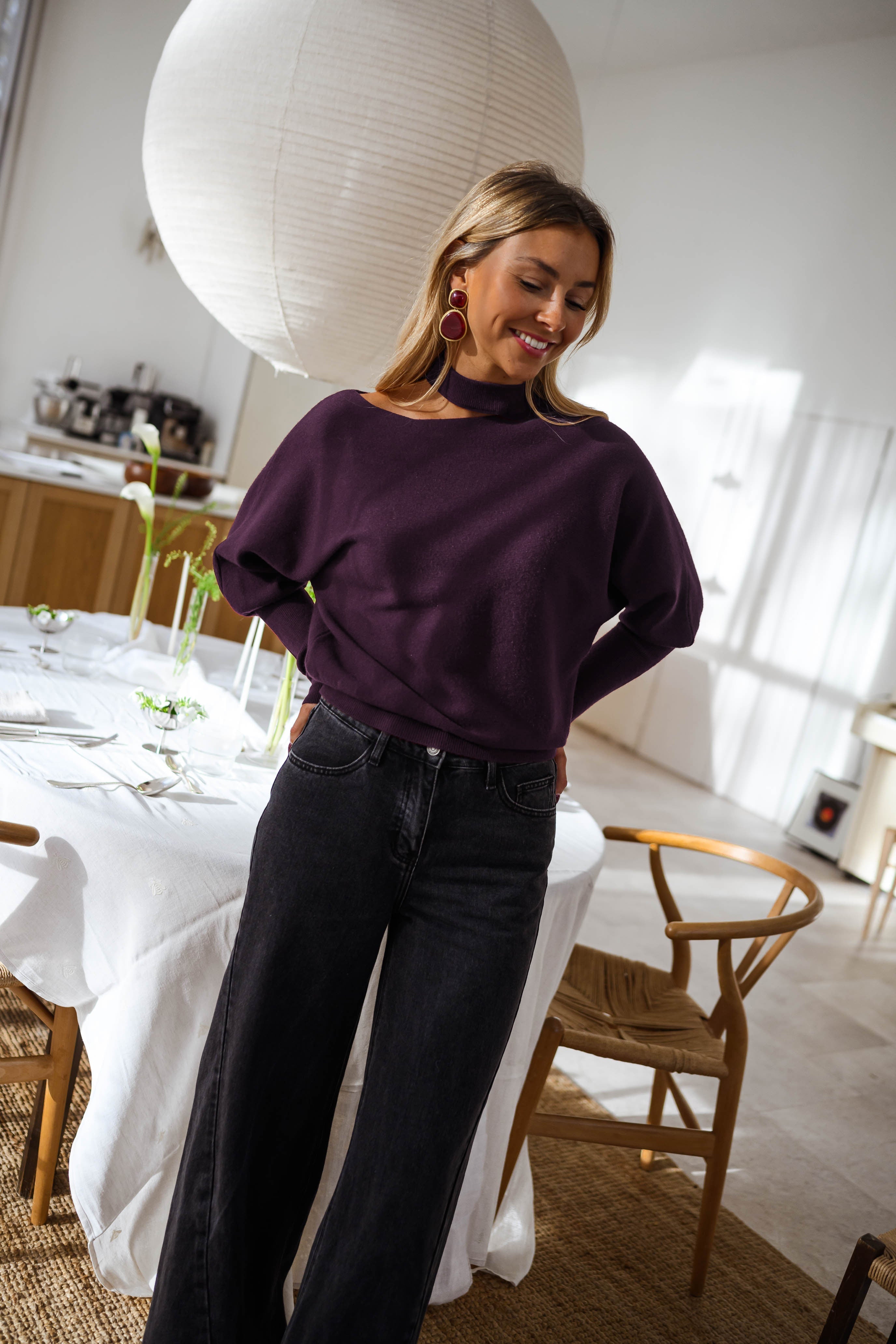 Plum Aiko Sweater