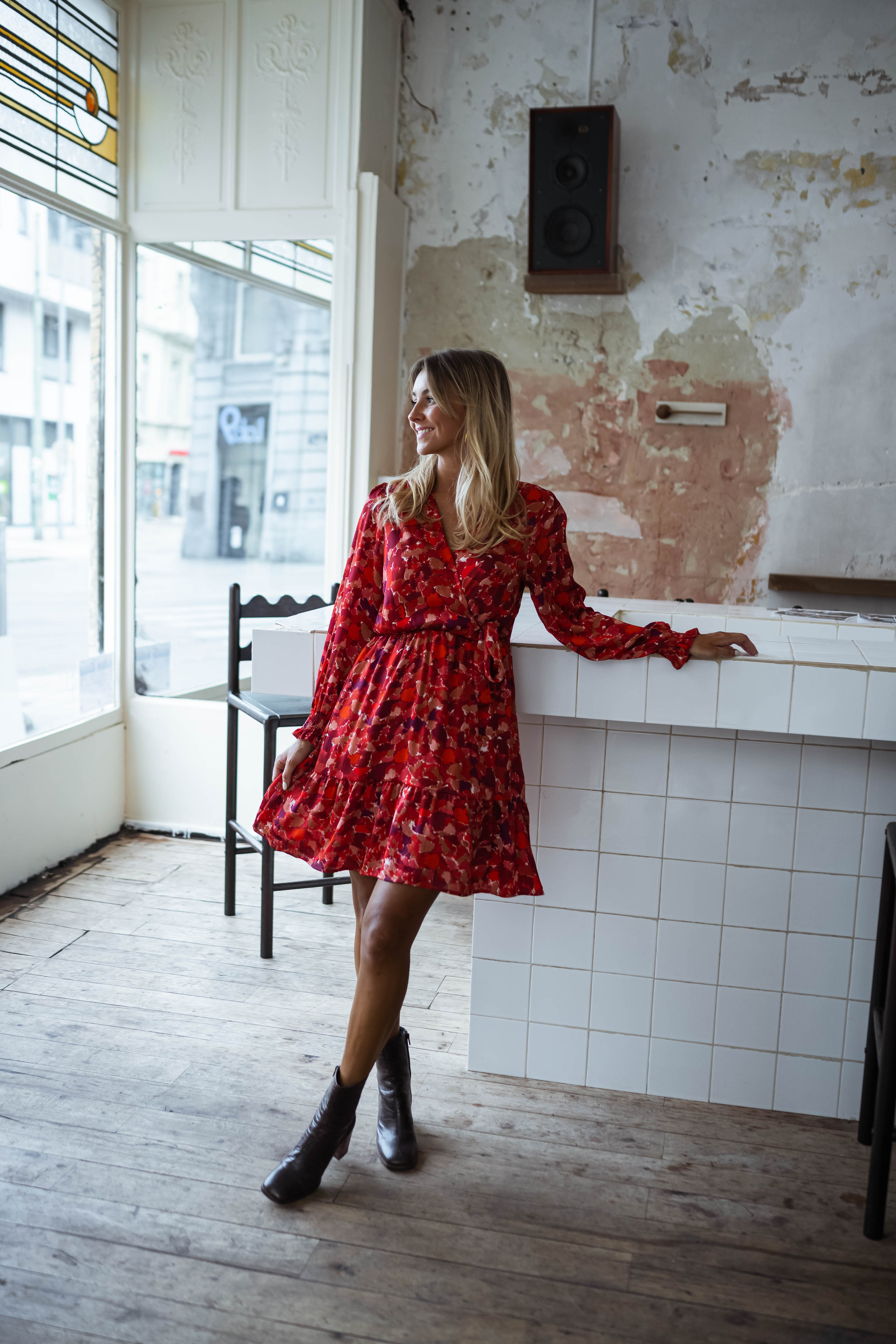 Red Basha Dress