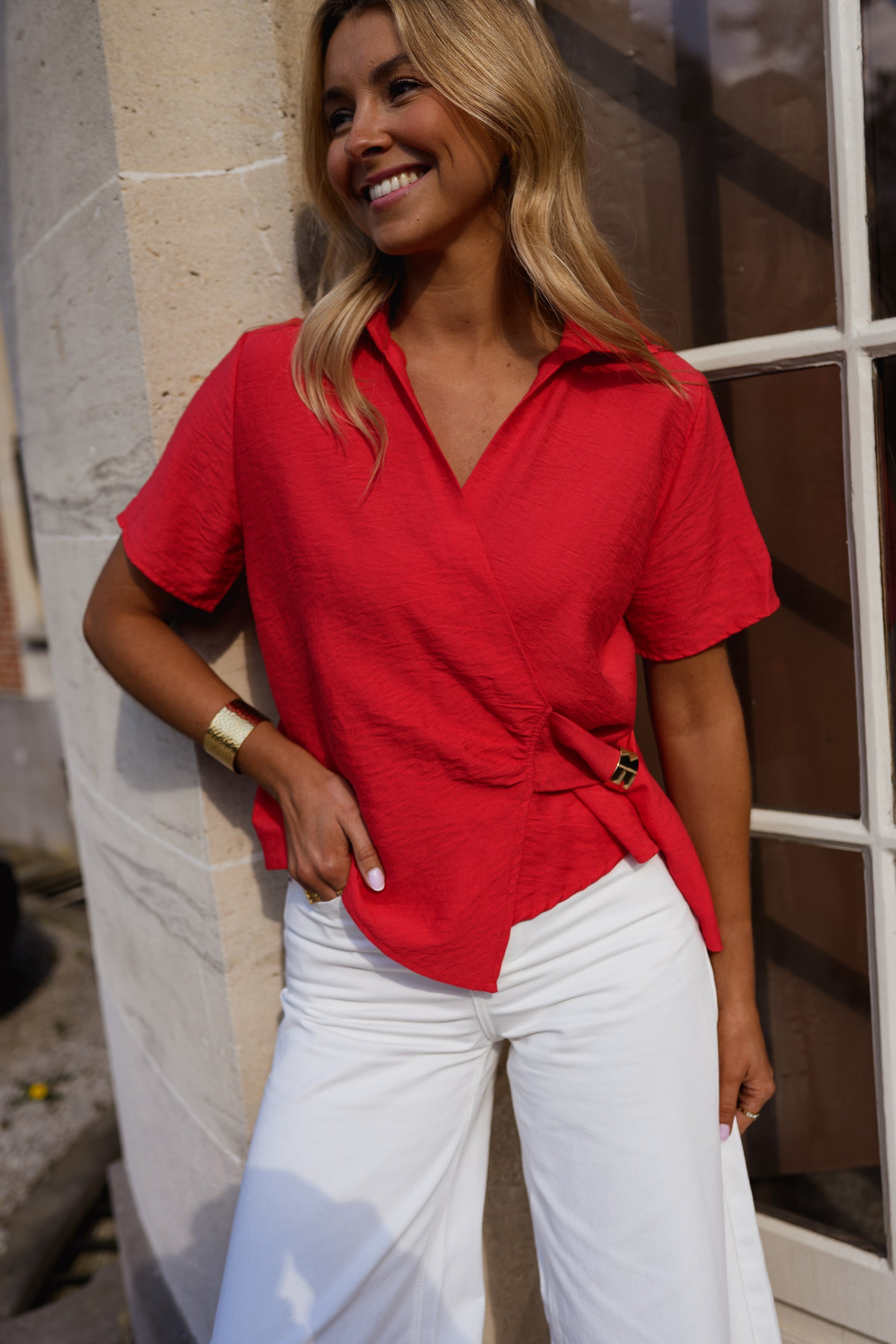 Red Patricia Blouse