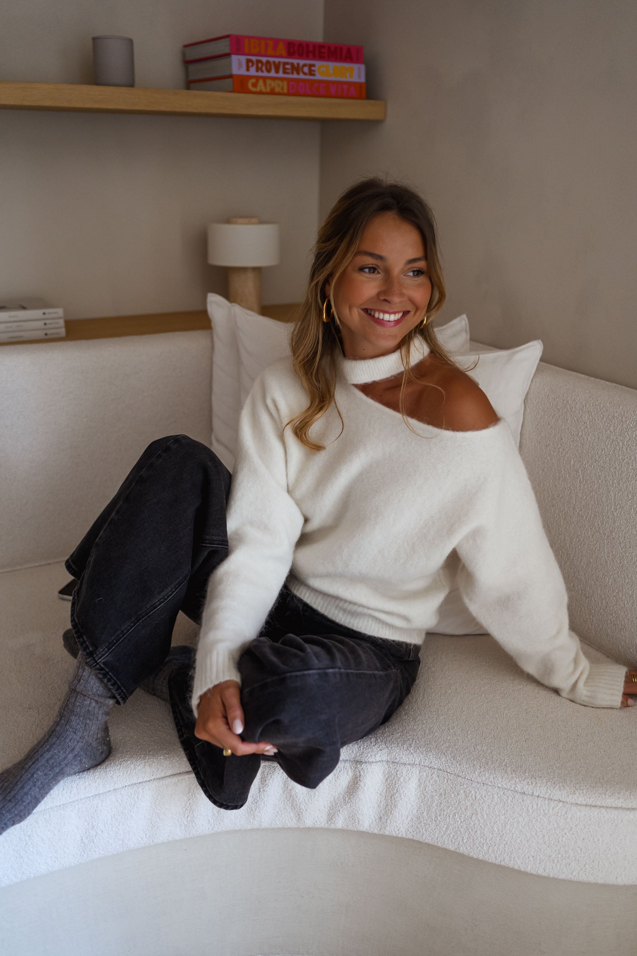 White Nuala Sweater