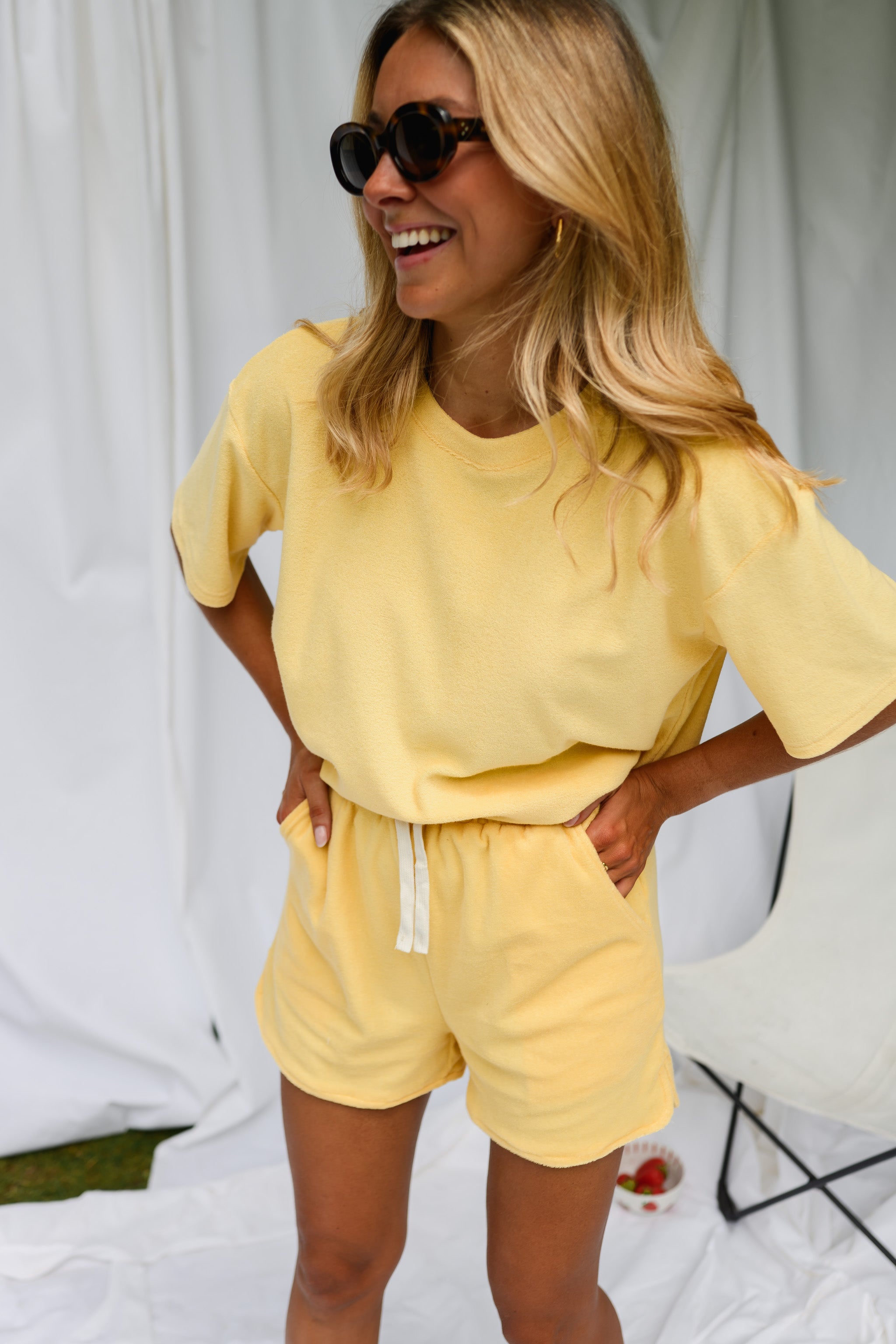 Yellow Terry Joan Set