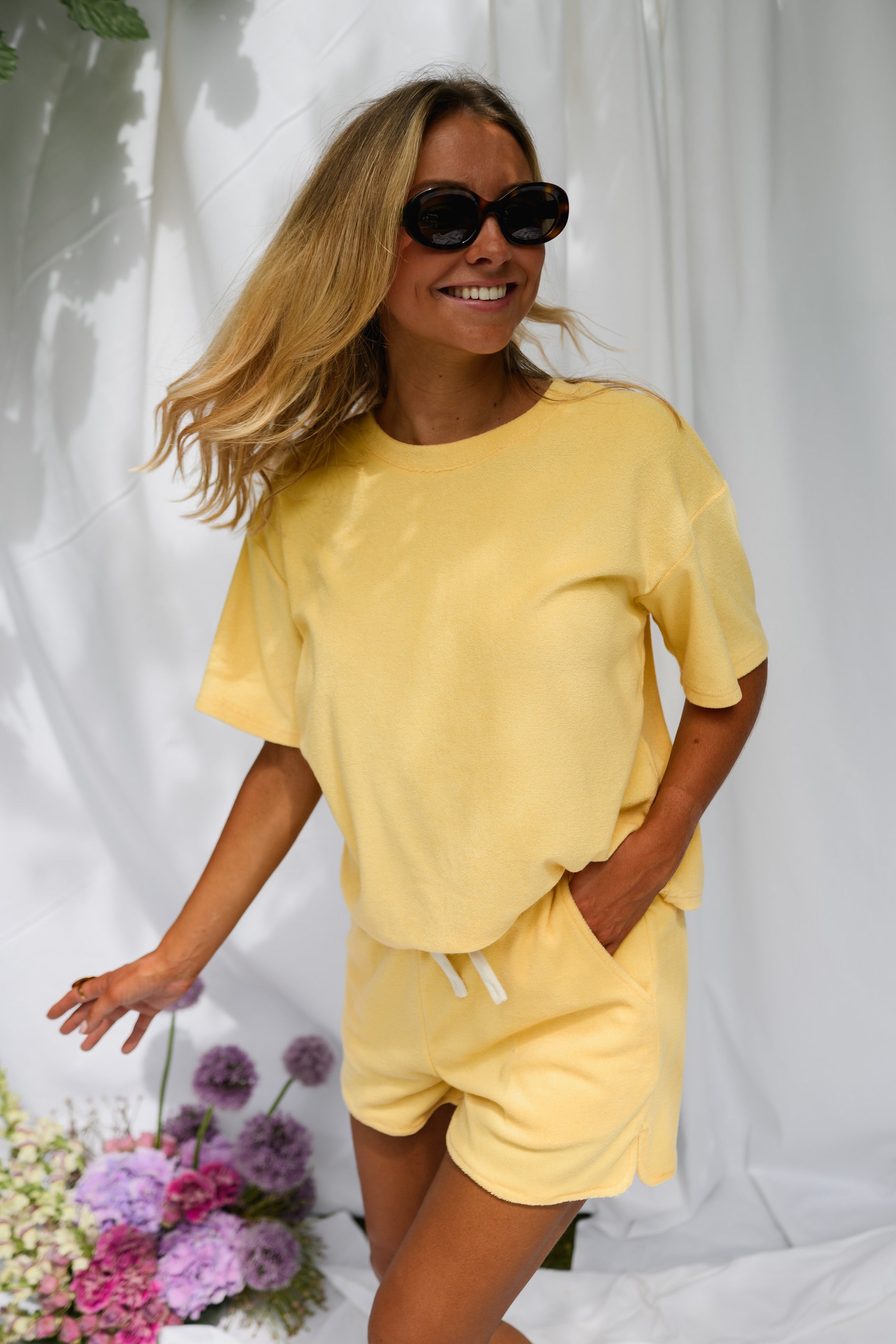 Yellow Terry Joan Set